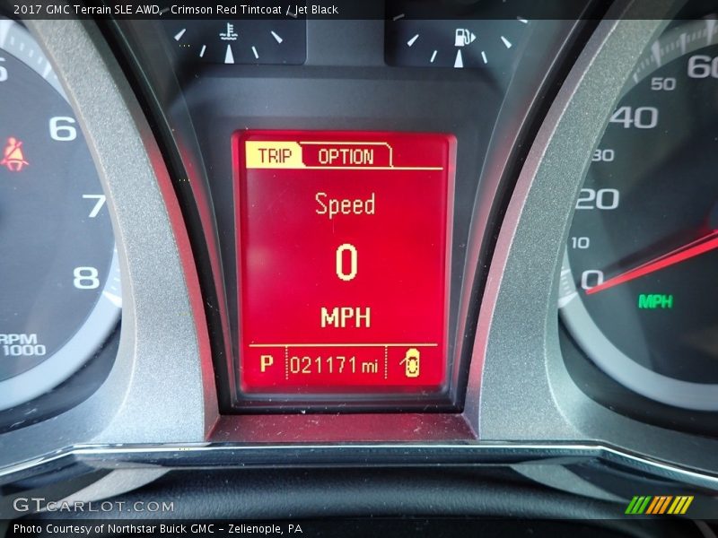 Crimson Red Tintcoat / Jet Black 2017 GMC Terrain SLE AWD