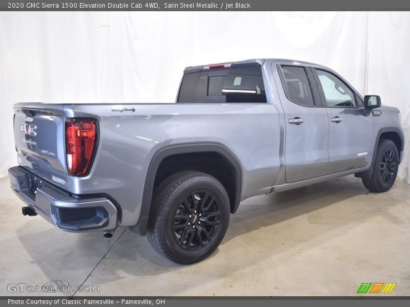 Satin Steel Metallic / Jet Black 2020 GMC Sierra 1500 Elevation Double Cab 4WD