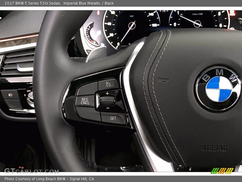 Imperial Blue Metallic / Black 2017 BMW 5 Series 530i Sedan
