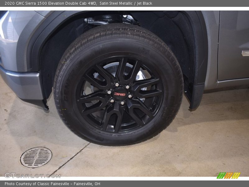 Satin Steel Metallic / Jet Black 2020 GMC Sierra 1500 Elevation Double Cab 4WD