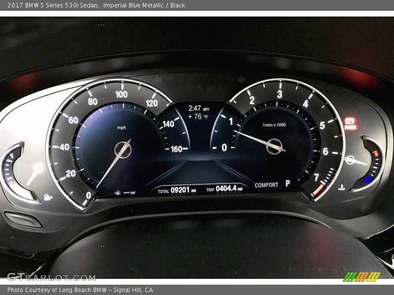Imperial Blue Metallic / Black 2017 BMW 5 Series 530i Sedan
