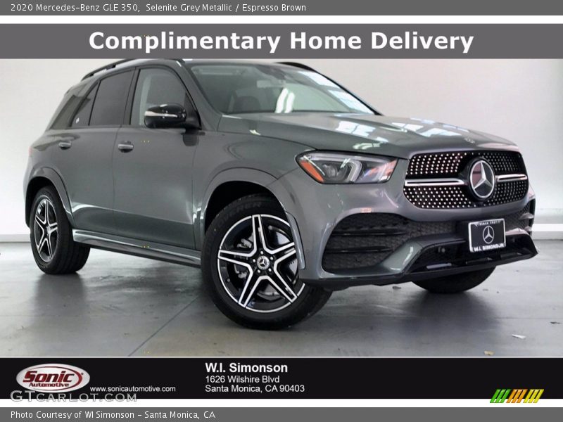 Selenite Grey Metallic / Espresso Brown 2020 Mercedes-Benz GLE 350
