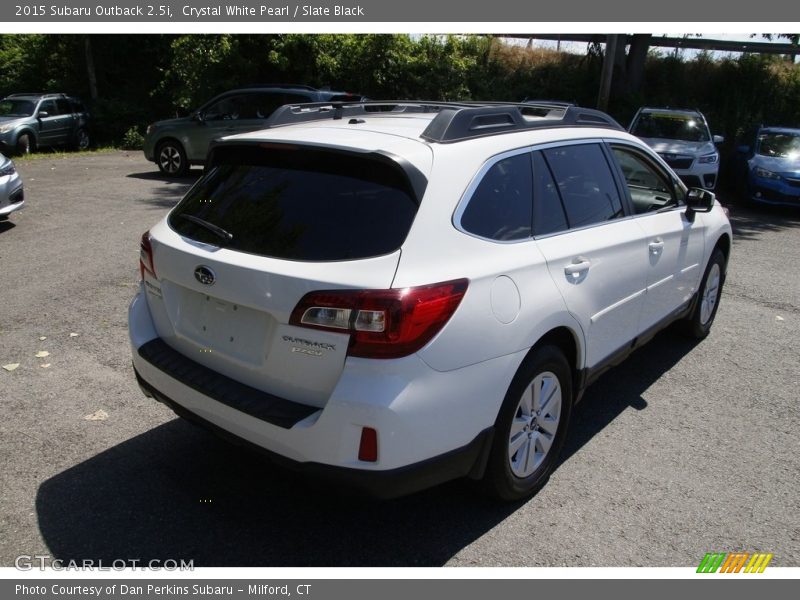 Crystal White Pearl / Slate Black 2015 Subaru Outback 2.5i