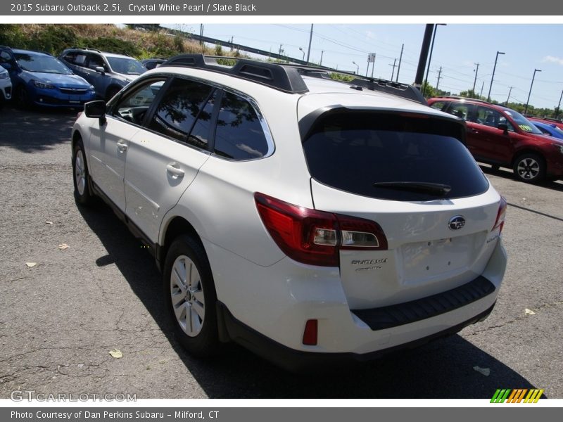 Crystal White Pearl / Slate Black 2015 Subaru Outback 2.5i