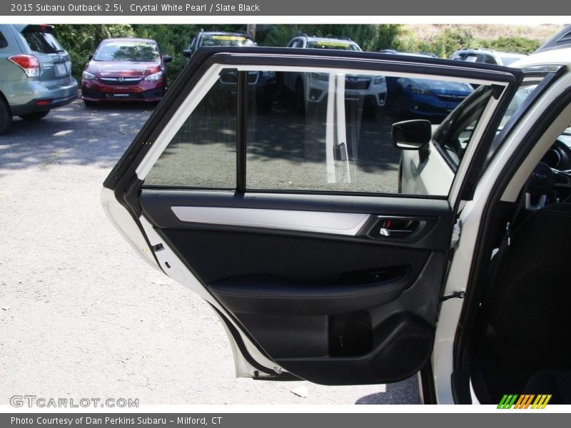 Crystal White Pearl / Slate Black 2015 Subaru Outback 2.5i