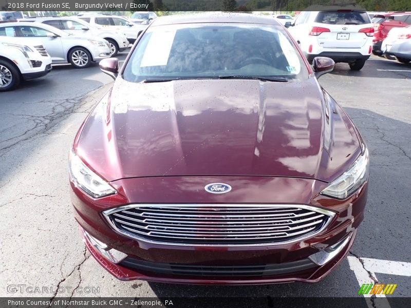Burgundy Velvet / Ebony 2018 Ford Fusion SE
