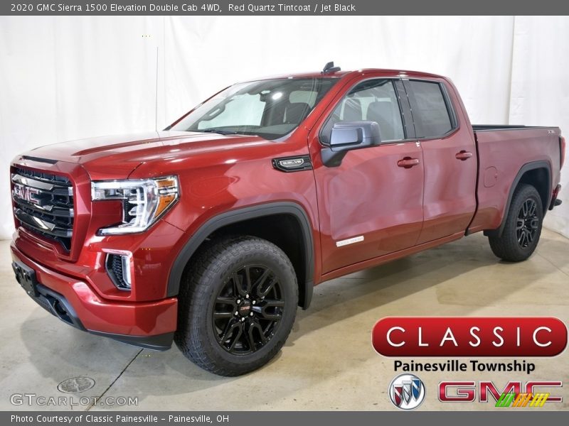 Red Quartz Tintcoat / Jet Black 2020 GMC Sierra 1500 Elevation Double Cab 4WD