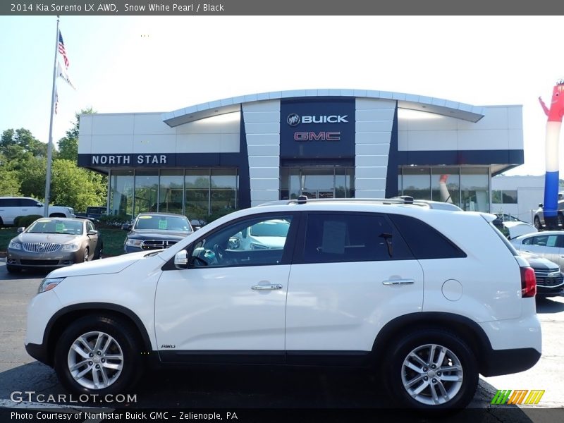 Snow White Pearl / Black 2014 Kia Sorento LX AWD