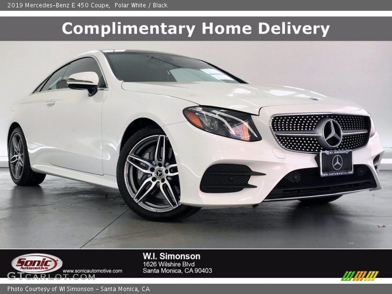 Polar White / Black 2019 Mercedes-Benz E 450 Coupe