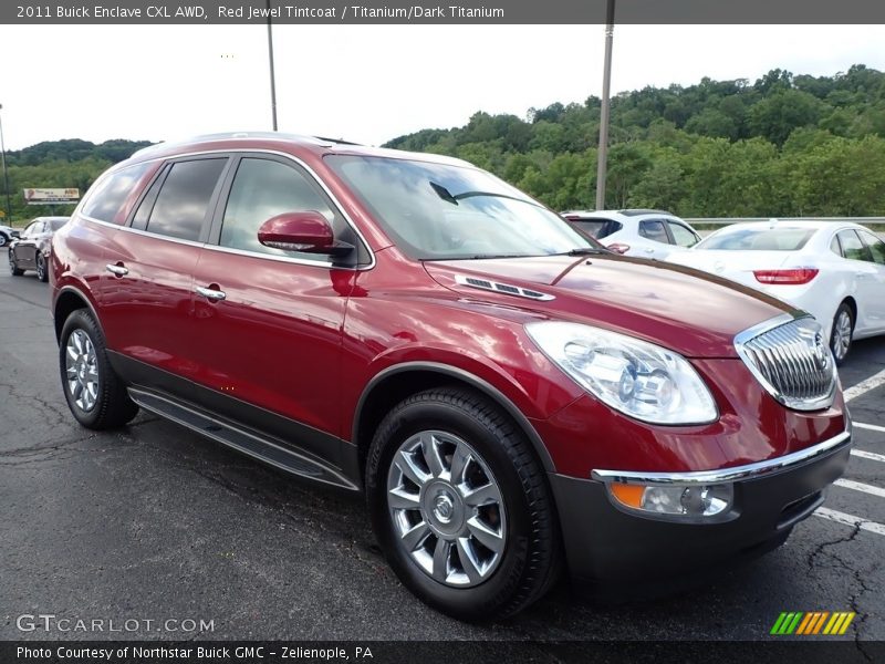 Red Jewel Tintcoat / Titanium/Dark Titanium 2011 Buick Enclave CXL AWD