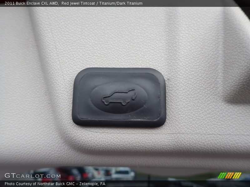 Red Jewel Tintcoat / Titanium/Dark Titanium 2011 Buick Enclave CXL AWD