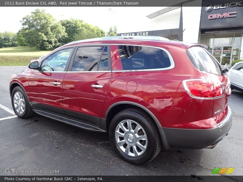 Red Jewel Tintcoat / Titanium/Dark Titanium 2011 Buick Enclave CXL AWD