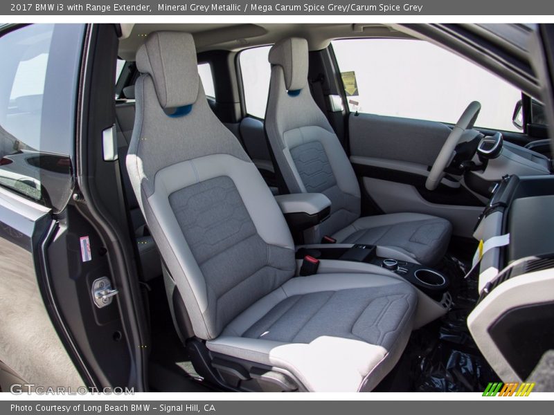 Mineral Grey Metallic / Mega Carum Spice Grey/Carum Spice Grey 2017 BMW i3 with Range Extender