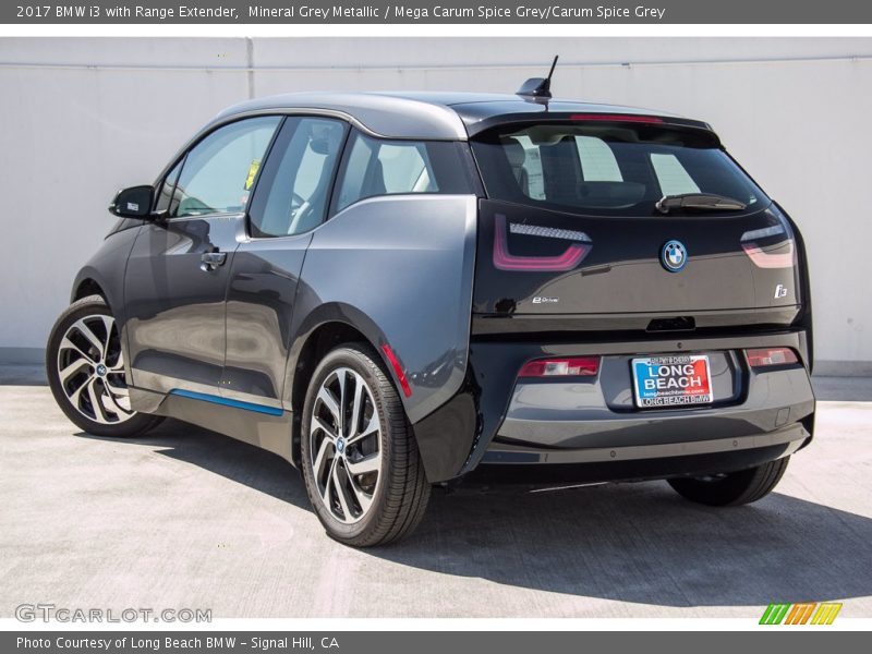 Mineral Grey Metallic / Mega Carum Spice Grey/Carum Spice Grey 2017 BMW i3 with Range Extender