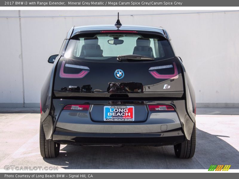 Mineral Grey Metallic / Mega Carum Spice Grey/Carum Spice Grey 2017 BMW i3 with Range Extender