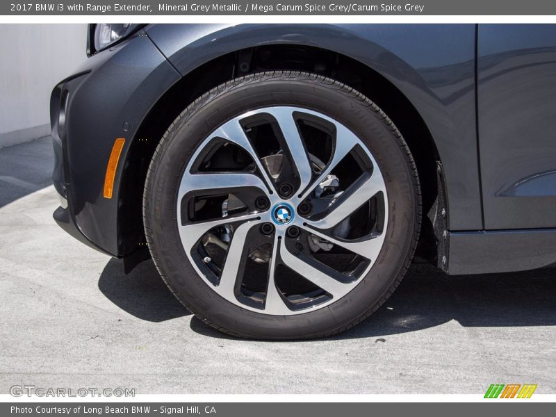 Mineral Grey Metallic / Mega Carum Spice Grey/Carum Spice Grey 2017 BMW i3 with Range Extender