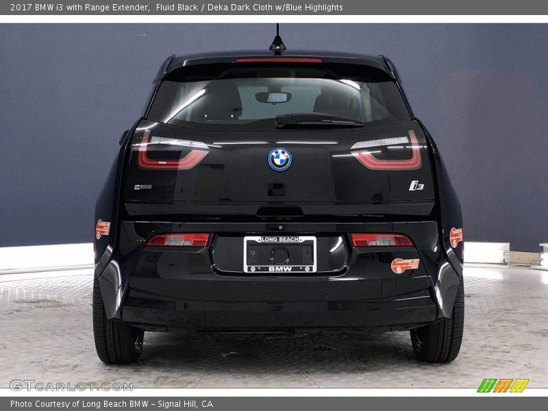 Fluid Black / Deka Dark Cloth w/Blue Highlights 2017 BMW i3 with Range Extender
