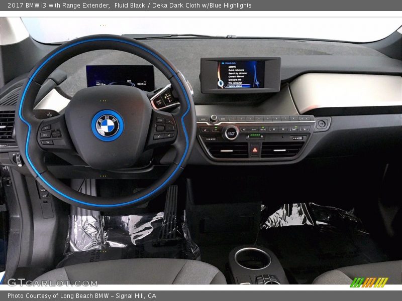 Fluid Black / Deka Dark Cloth w/Blue Highlights 2017 BMW i3 with Range Extender