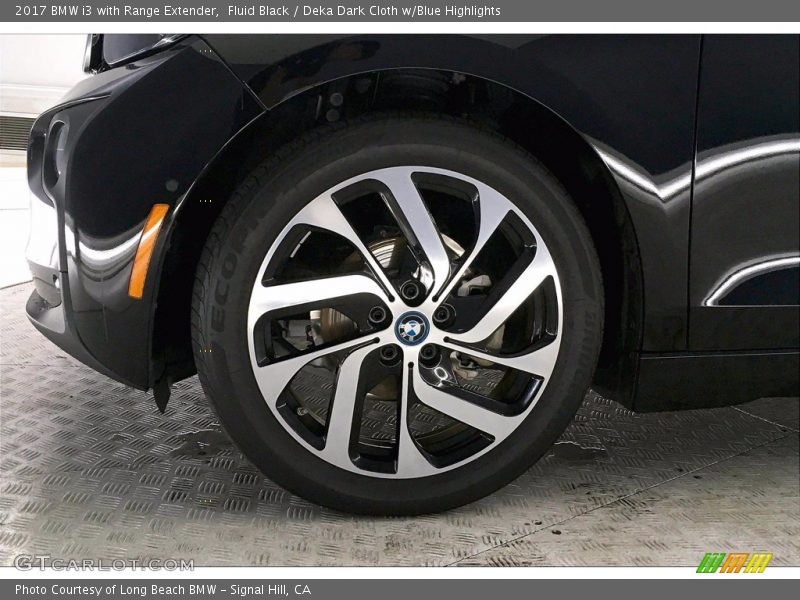 Fluid Black / Deka Dark Cloth w/Blue Highlights 2017 BMW i3 with Range Extender