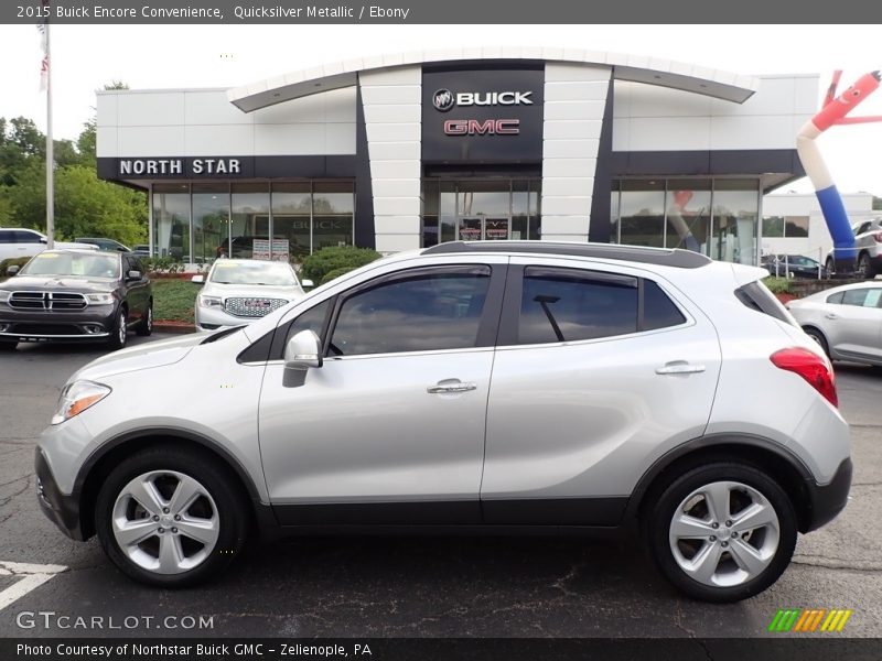 Quicksilver Metallic / Ebony 2015 Buick Encore Convenience