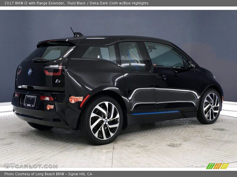 Fluid Black / Deka Dark Cloth w/Blue Highlights 2017 BMW i3 with Range Extender