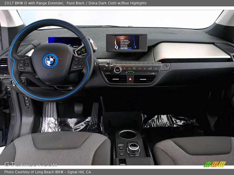 Fluid Black / Deka Dark Cloth w/Blue Highlights 2017 BMW i3 with Range Extender
