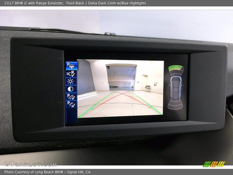 Fluid Black / Deka Dark Cloth w/Blue Highlights 2017 BMW i3 with Range Extender