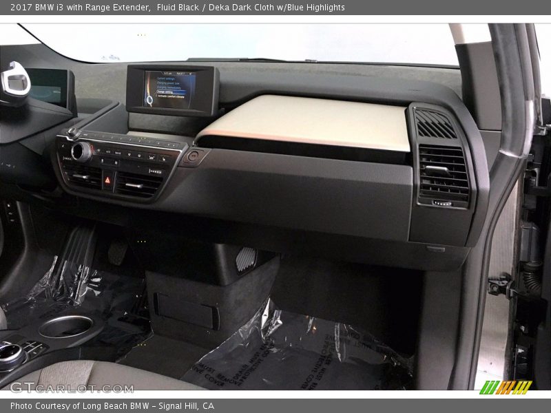 Fluid Black / Deka Dark Cloth w/Blue Highlights 2017 BMW i3 with Range Extender