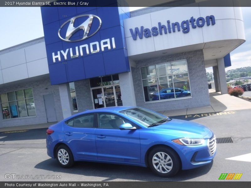 Electric Blue / Gray 2017 Hyundai Elantra SE