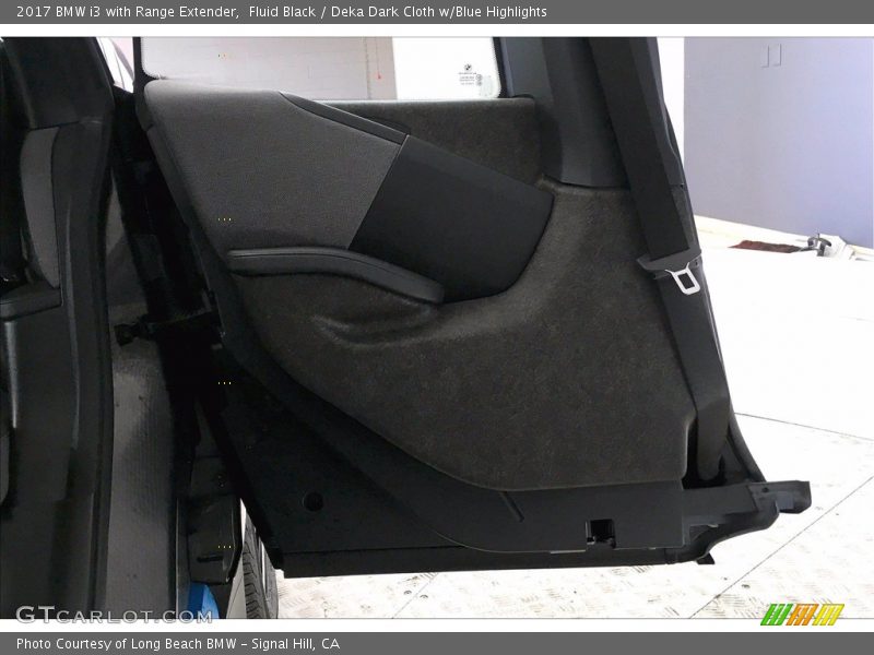 Fluid Black / Deka Dark Cloth w/Blue Highlights 2017 BMW i3 with Range Extender