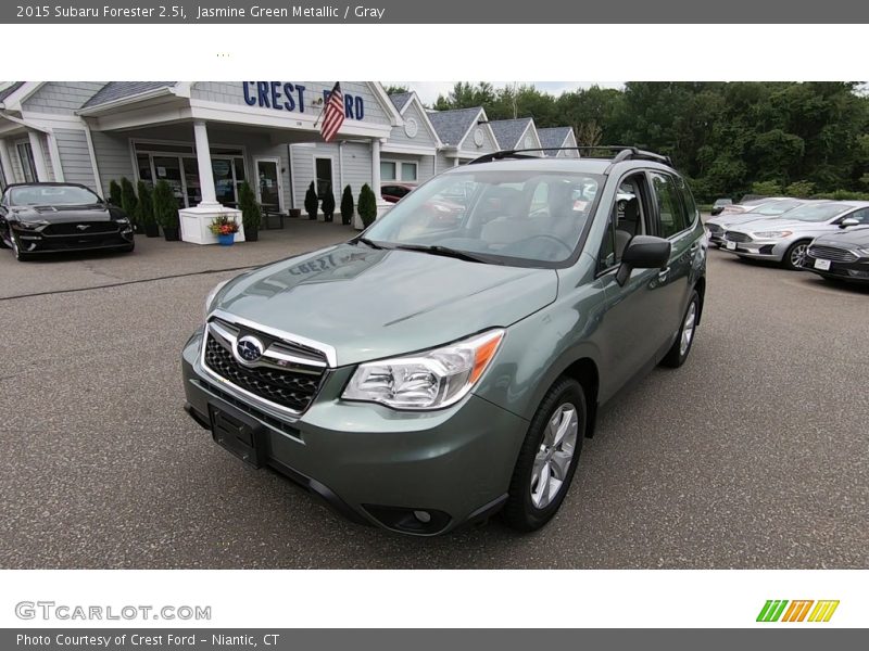 Jasmine Green Metallic / Gray 2015 Subaru Forester 2.5i