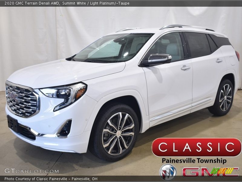 Summit White / Light Platinum/­Taupe 2020 GMC Terrain Denali AWD