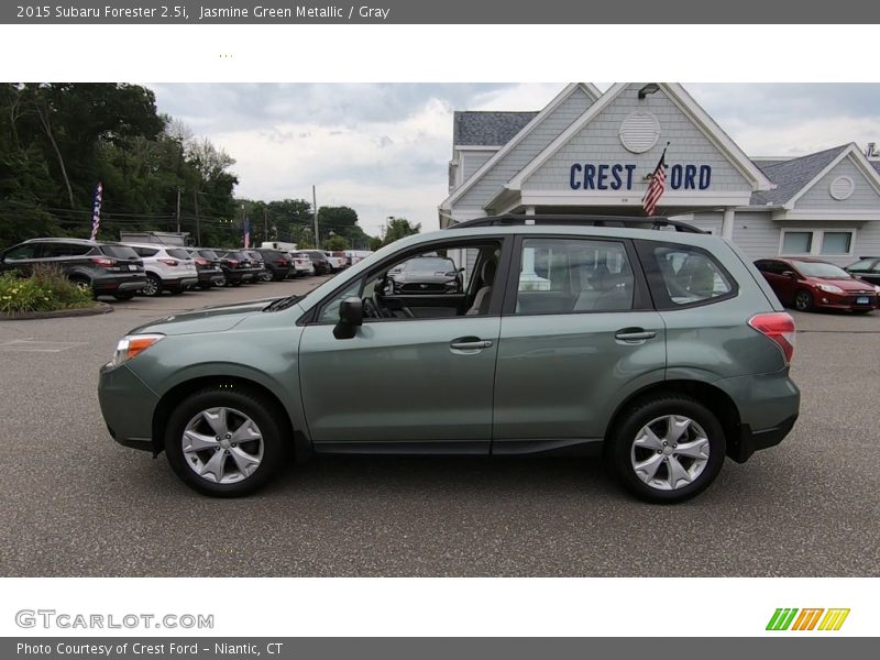 Jasmine Green Metallic / Gray 2015 Subaru Forester 2.5i