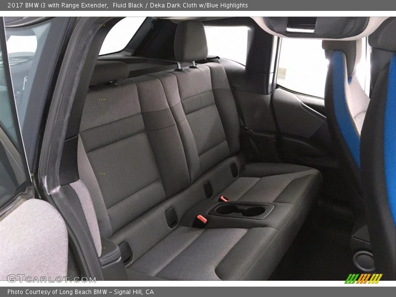 Fluid Black / Deka Dark Cloth w/Blue Highlights 2017 BMW i3 with Range Extender