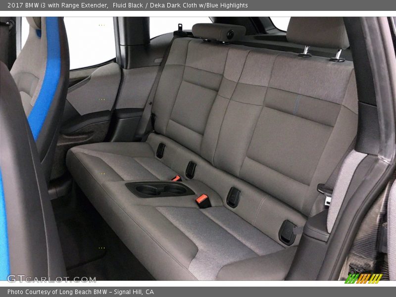 Fluid Black / Deka Dark Cloth w/Blue Highlights 2017 BMW i3 with Range Extender