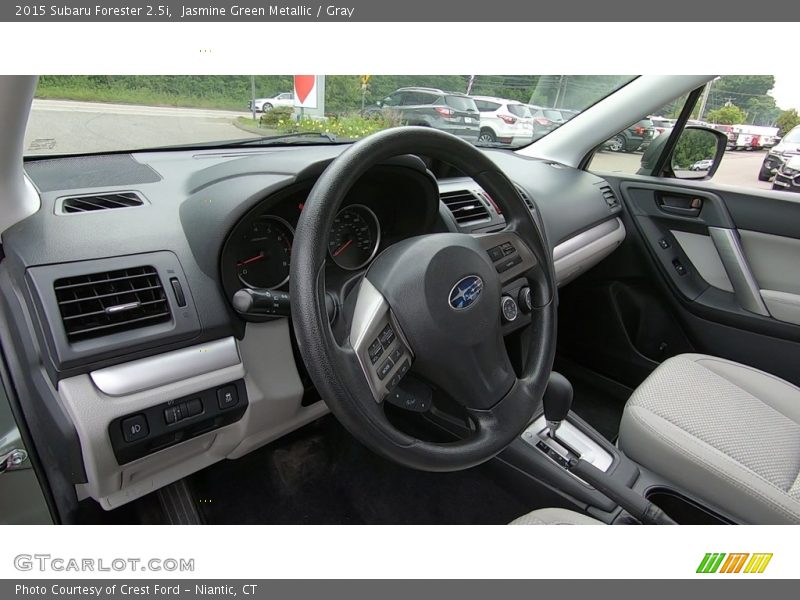 Jasmine Green Metallic / Gray 2015 Subaru Forester 2.5i