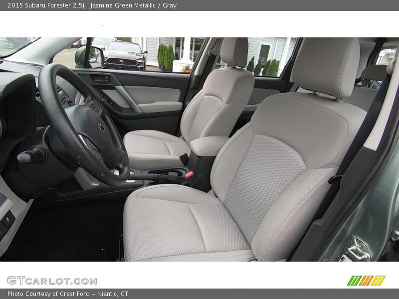 Jasmine Green Metallic / Gray 2015 Subaru Forester 2.5i