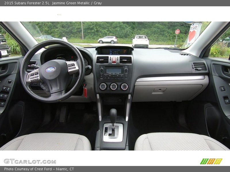 Jasmine Green Metallic / Gray 2015 Subaru Forester 2.5i