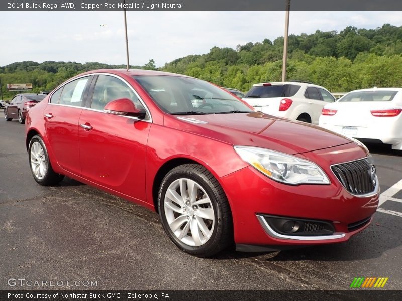 Copper Red Metallic / Light Neutral 2014 Buick Regal AWD