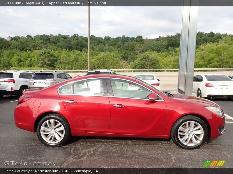 Copper Red Metallic / Light Neutral 2014 Buick Regal AWD