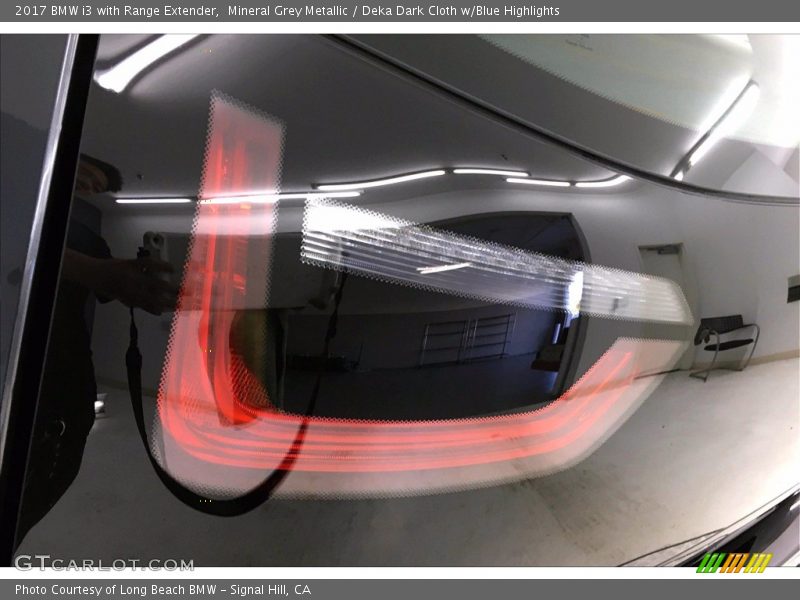 Mineral Grey Metallic / Deka Dark Cloth w/Blue Highlights 2017 BMW i3 with Range Extender