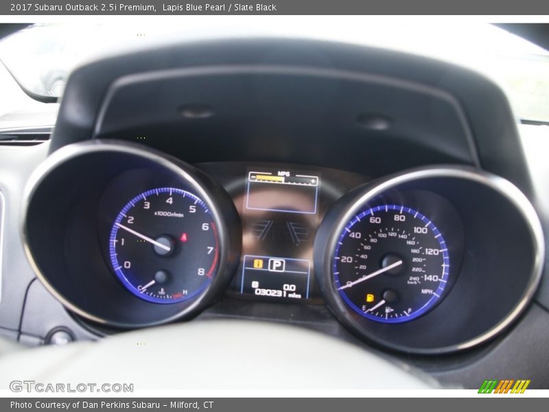 Lapis Blue Pearl / Slate Black 2017 Subaru Outback 2.5i Premium