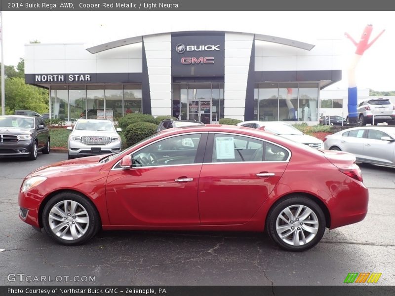 Copper Red Metallic / Light Neutral 2014 Buick Regal AWD