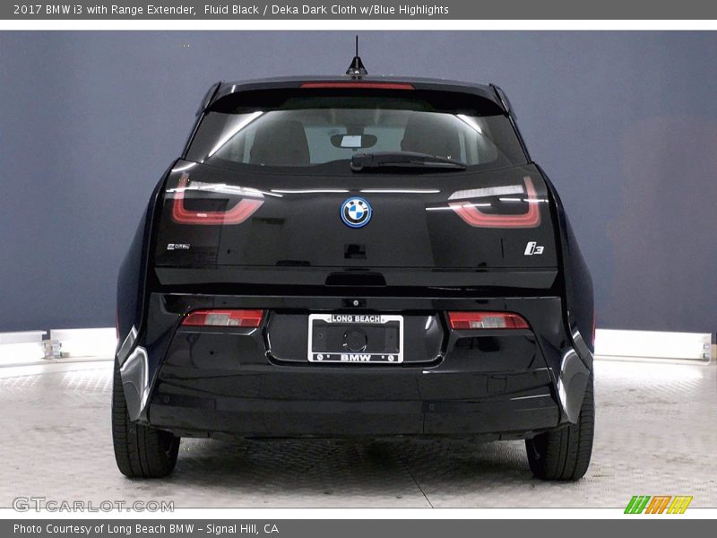 Fluid Black / Deka Dark Cloth w/Blue Highlights 2017 BMW i3 with Range Extender