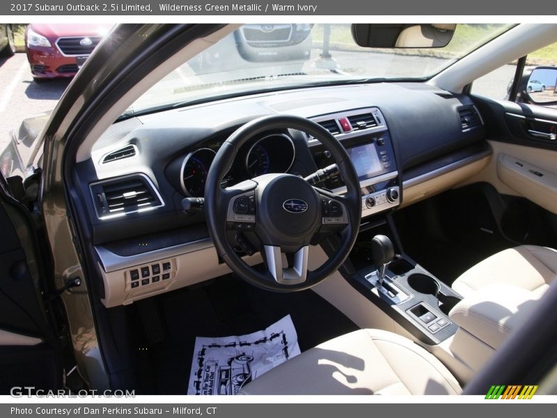 Wilderness Green Metallic / Warm Ivory 2017 Subaru Outback 2.5i Limited