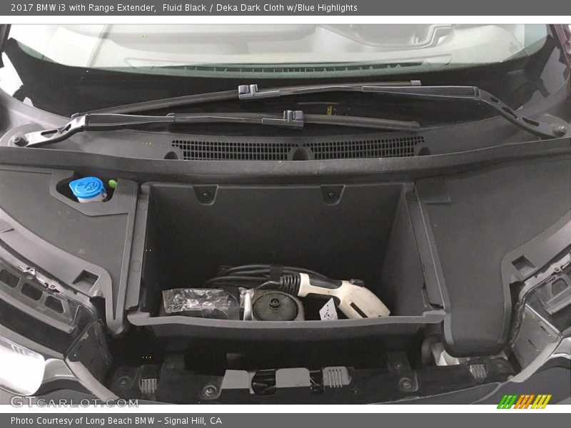 Fluid Black / Deka Dark Cloth w/Blue Highlights 2017 BMW i3 with Range Extender