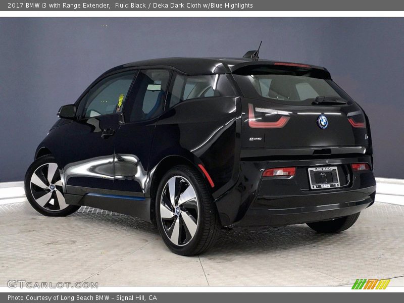 Fluid Black / Deka Dark Cloth w/Blue Highlights 2017 BMW i3 with Range Extender