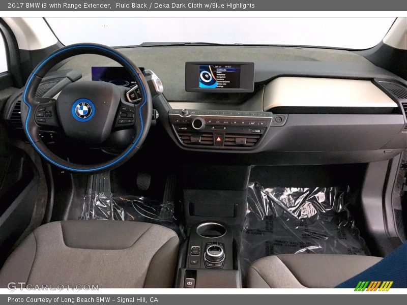 Fluid Black / Deka Dark Cloth w/Blue Highlights 2017 BMW i3 with Range Extender