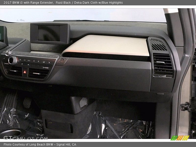 Fluid Black / Deka Dark Cloth w/Blue Highlights 2017 BMW i3 with Range Extender