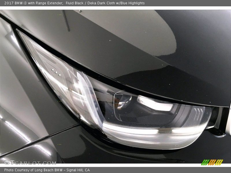 Fluid Black / Deka Dark Cloth w/Blue Highlights 2017 BMW i3 with Range Extender